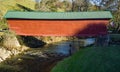 Sinking Creek Covered Bridge and Trout Fisherman